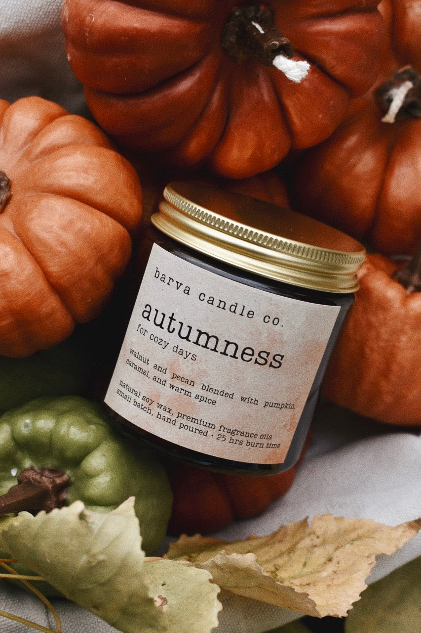 autumness candle: for cozy days