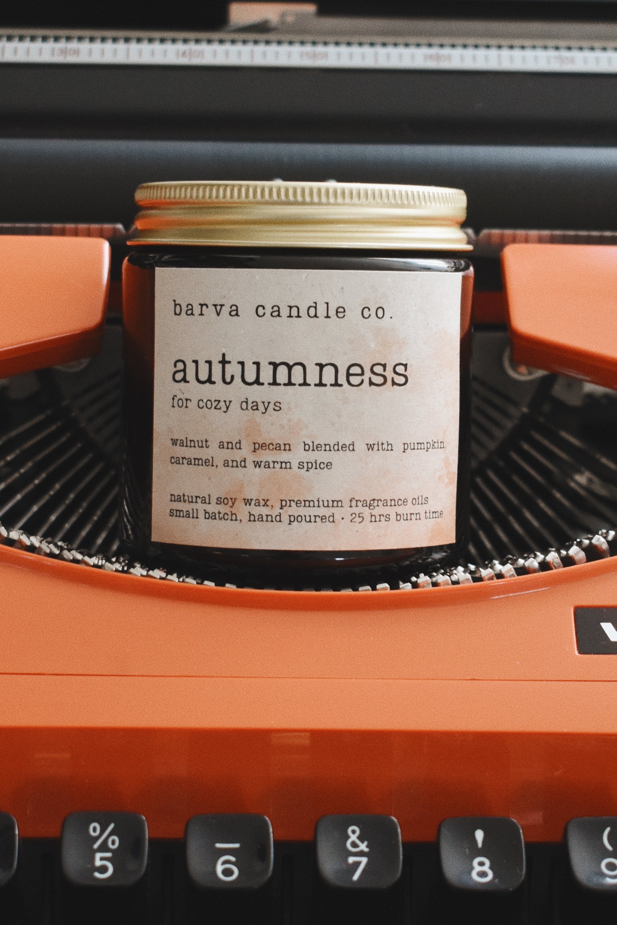 autumness candle: for cozy days