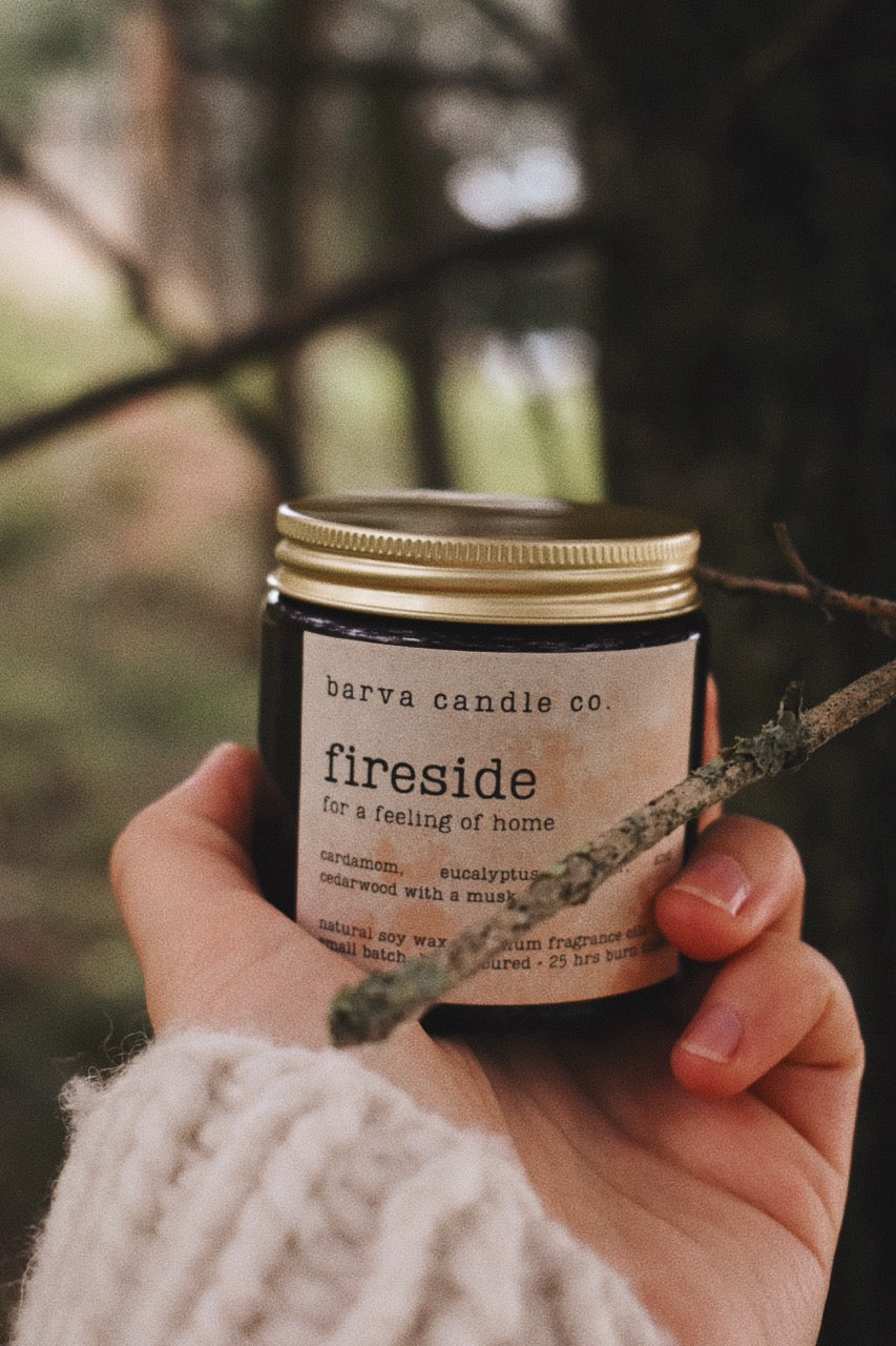 fireside candle: for a feeling of home