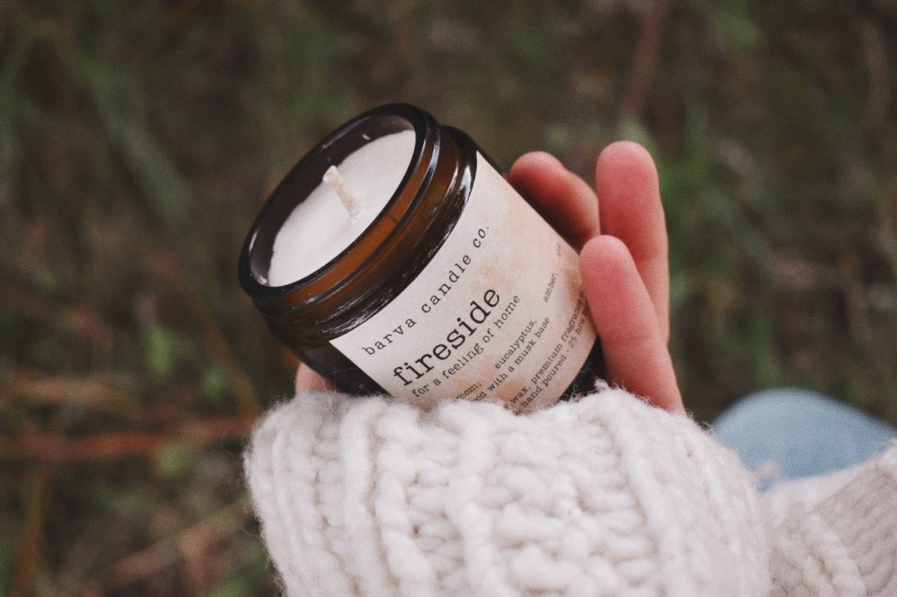 fireside candle: for a feeling of home