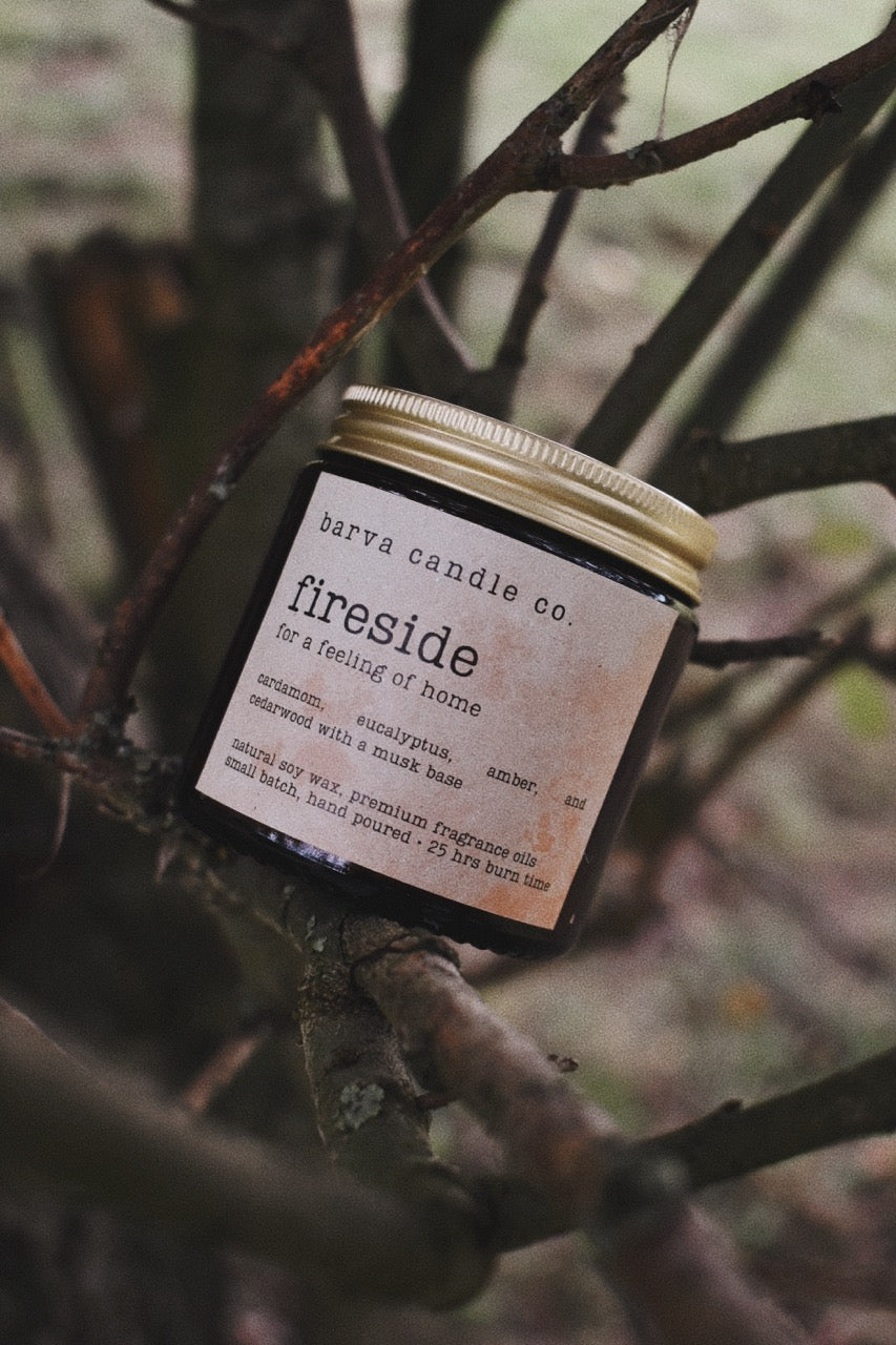 fireside candle: for a feeling of home
