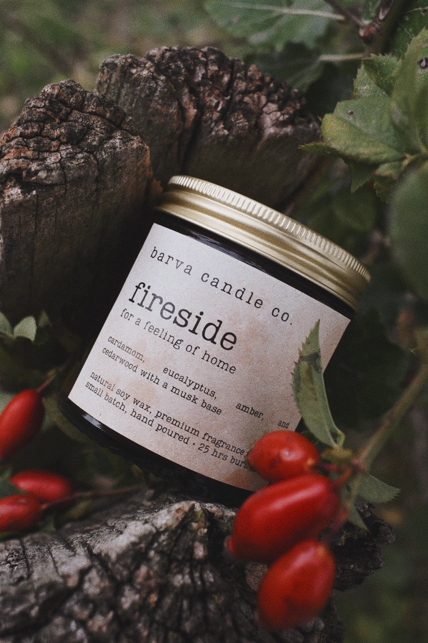fireside candle: for a feeling of home