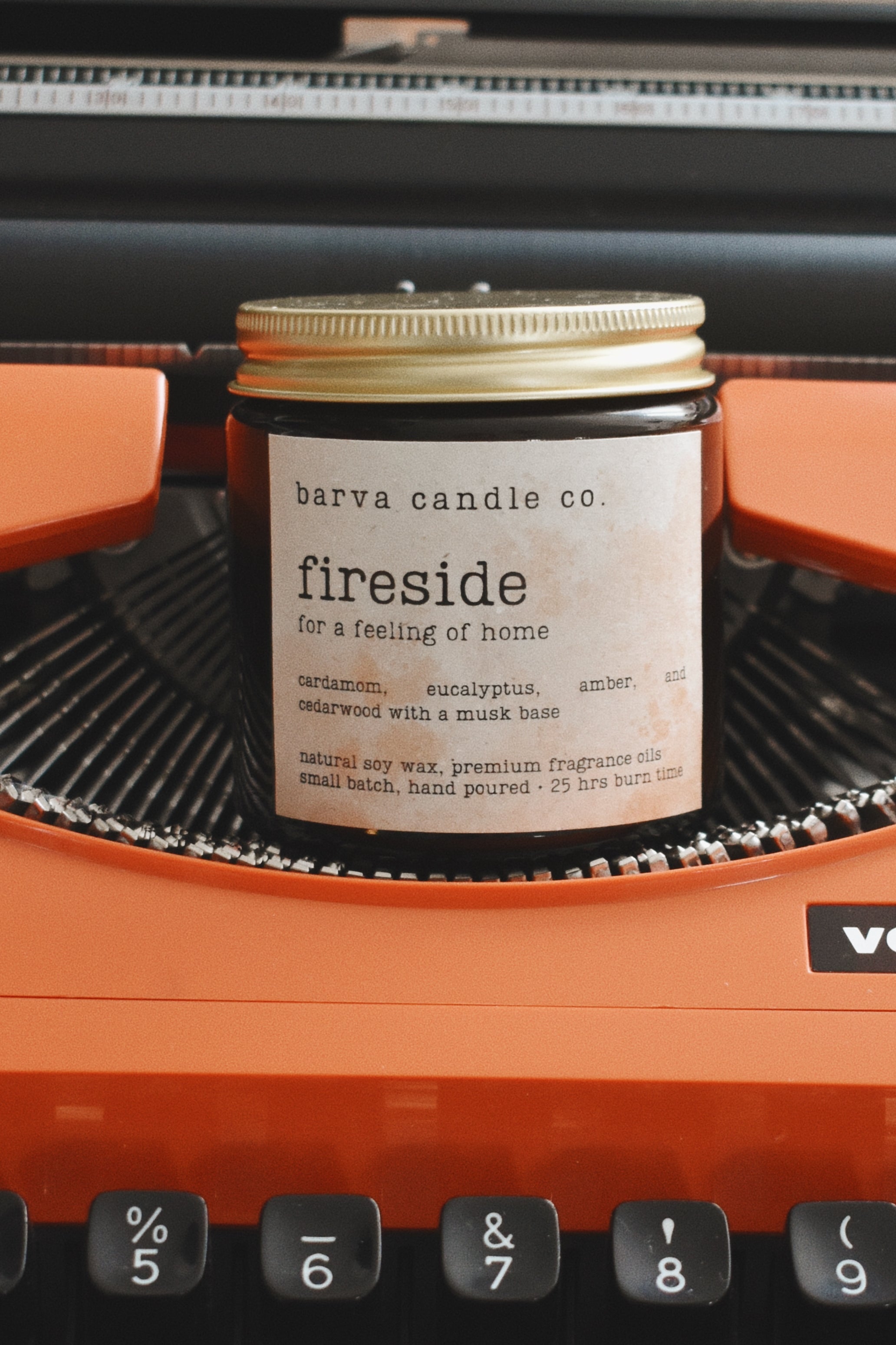 fireside candle: for a feeling of home