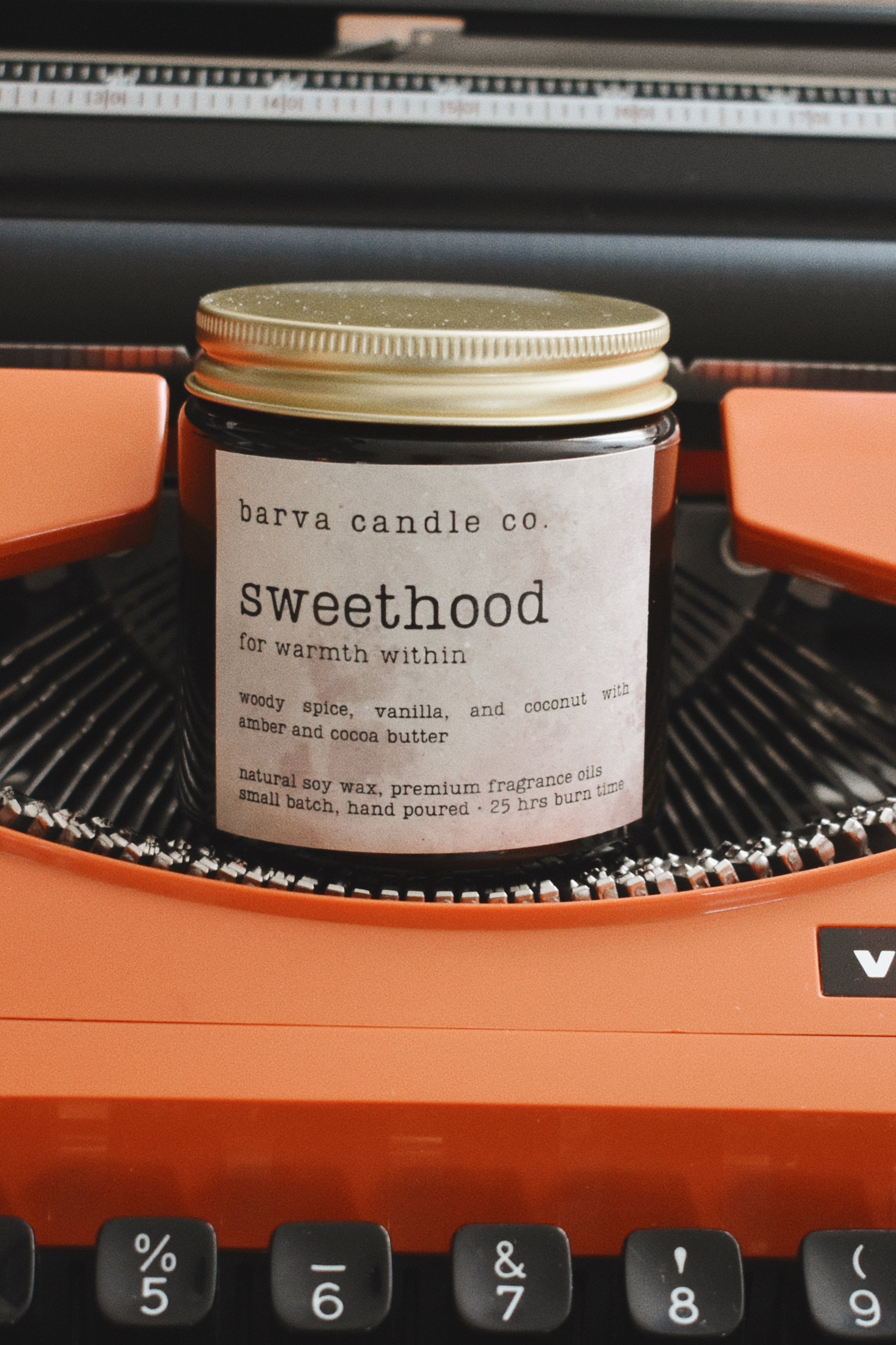 sweethood candle: for warmth within
