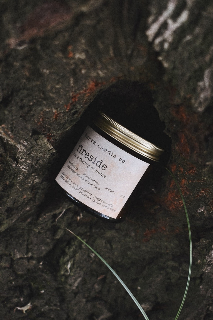 fireside candle: for a feeling of home