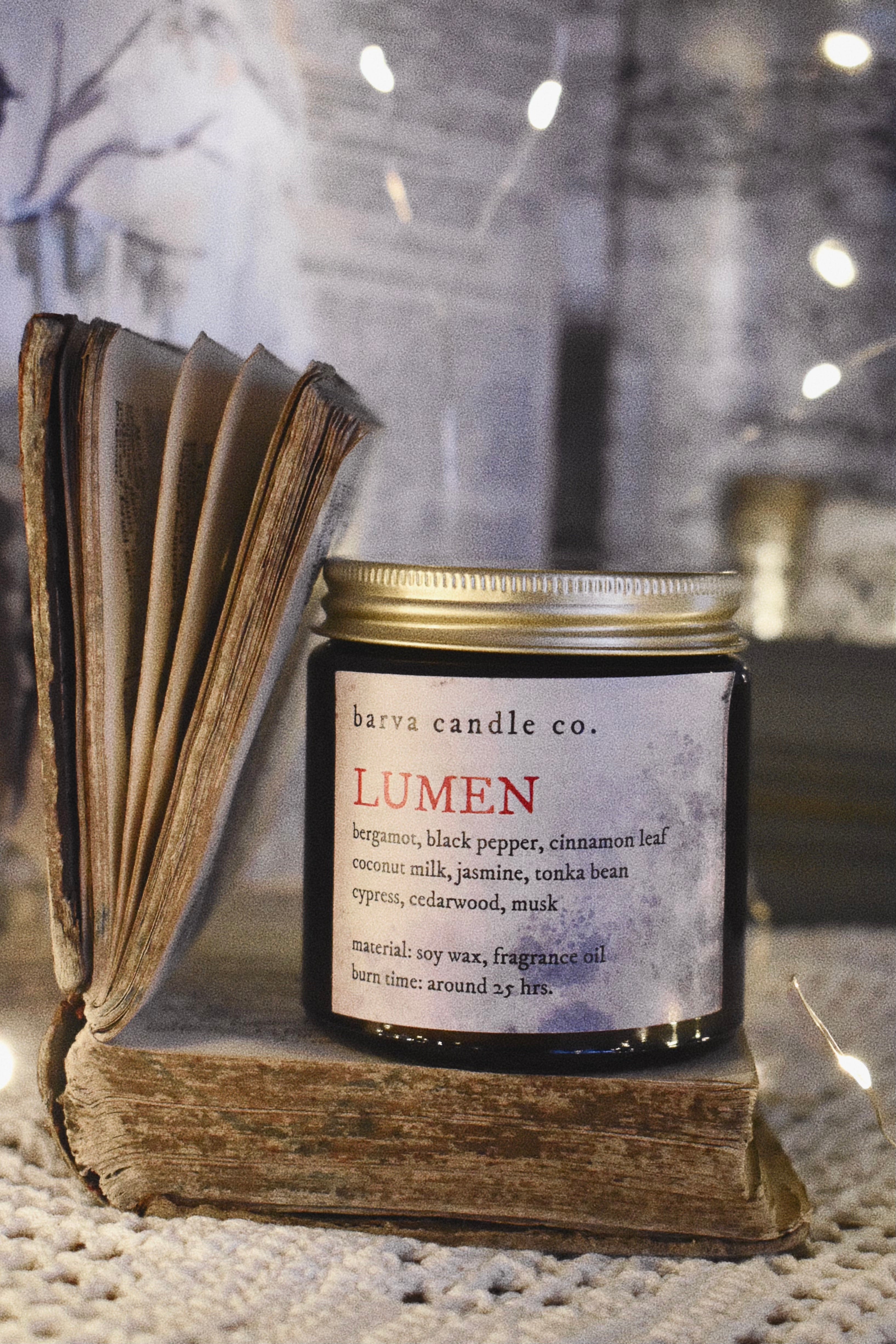 lumen: bergamot, cedarwood, tonka bean