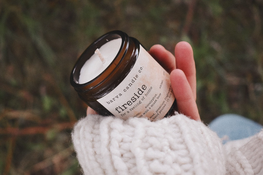 fireside candle: for a feeling of home